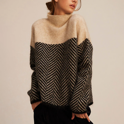 AGNES - Bequemes Wollrollkragenpullover