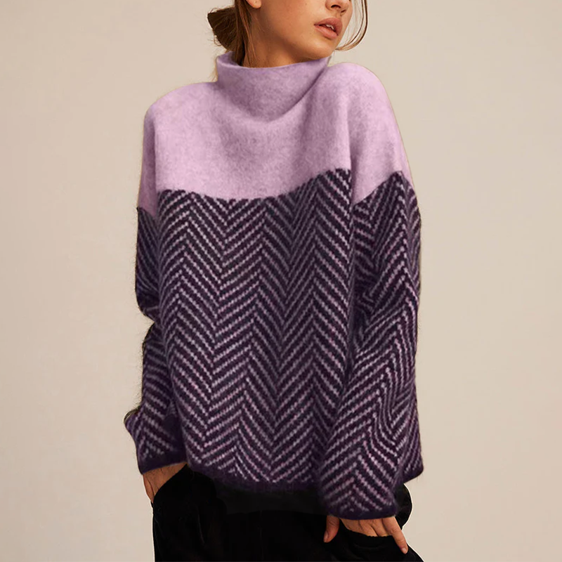 AGNES - Bequemes Wollrollkragenpullover