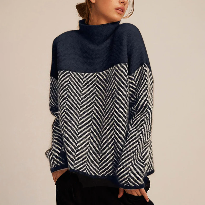 AGNES - Bequemes Wollrollkragenpullover